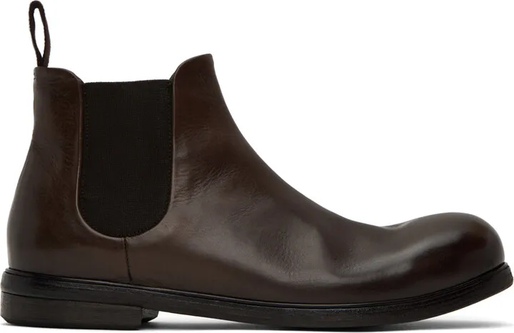 Marsèll Brown Zucca Media Chelsea Boots