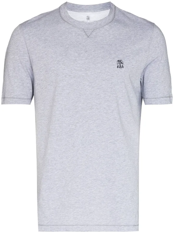 embroidered-logo T-shirt