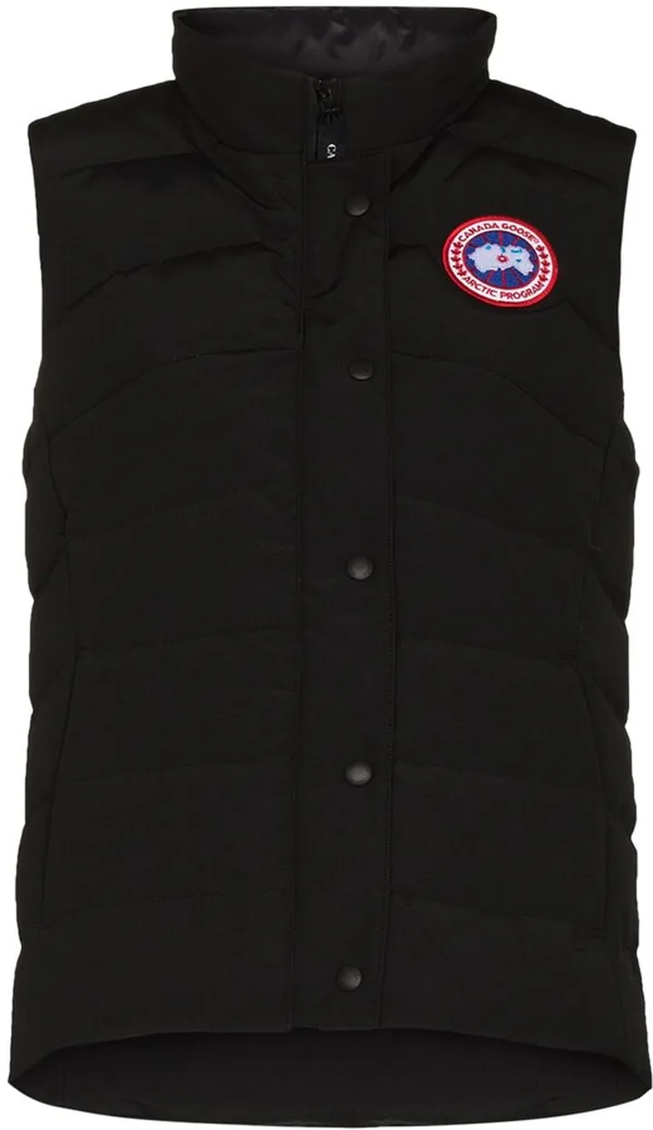 Freestyle logo-patch padded gilet