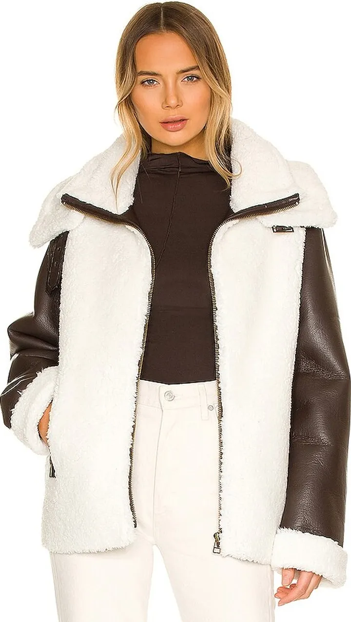 Symbiosis Faux Fur Jacket