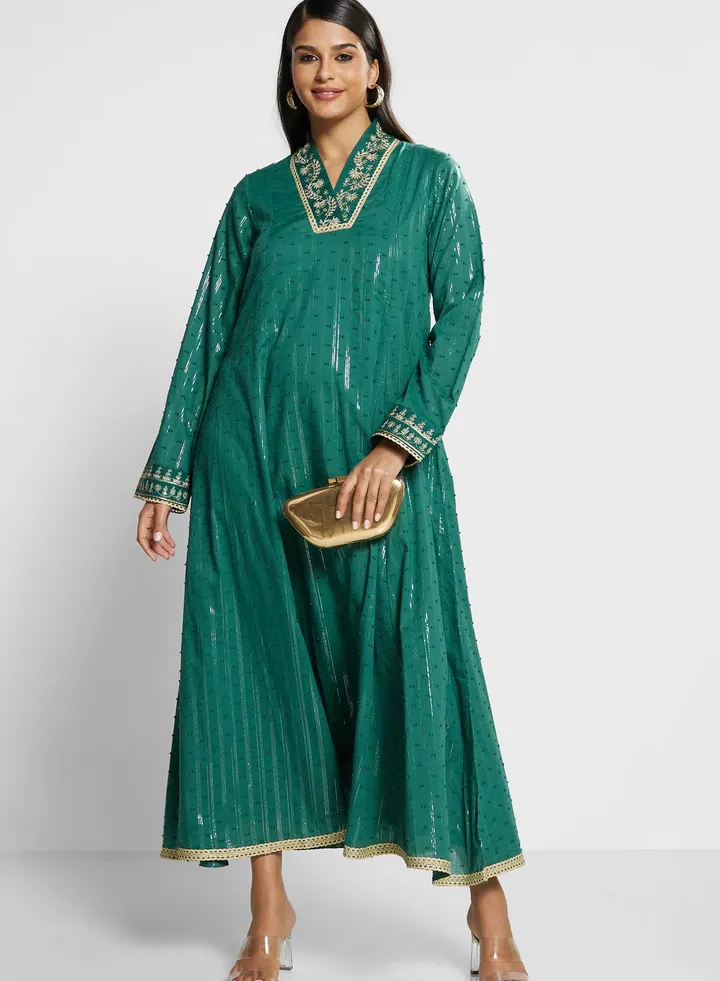 V-Neck Jalabiya