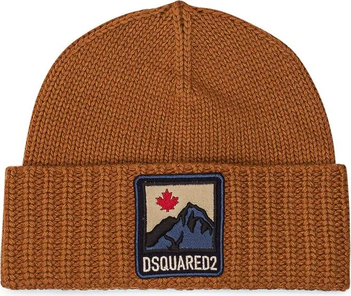 Dsquared2 Embroidered Logo Patch Knitted Beanie