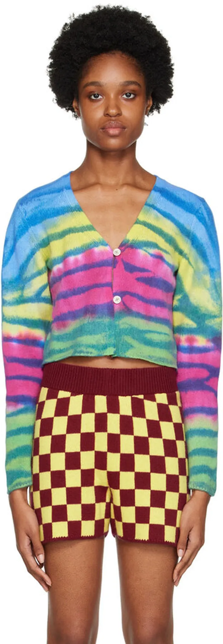 The Elder Statesman Multicolor Frank Cardigan
