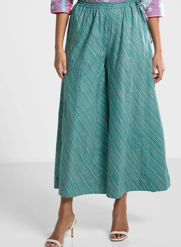 High Waist Ankle Palazzo Pants
