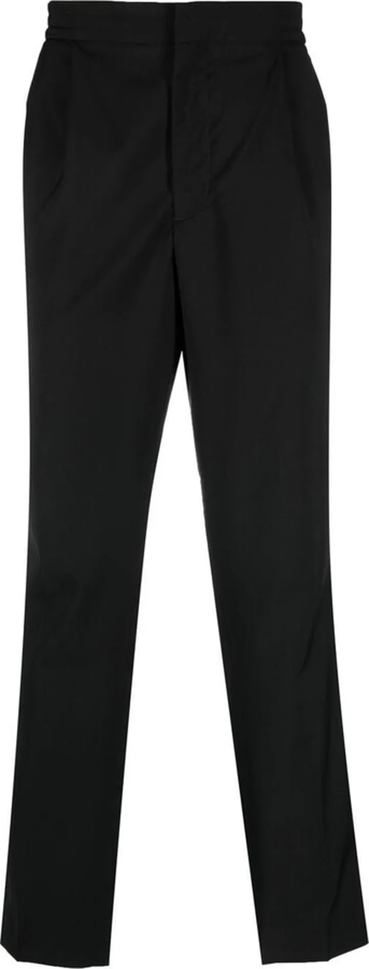 Elasticated Straight-Leg Trousers