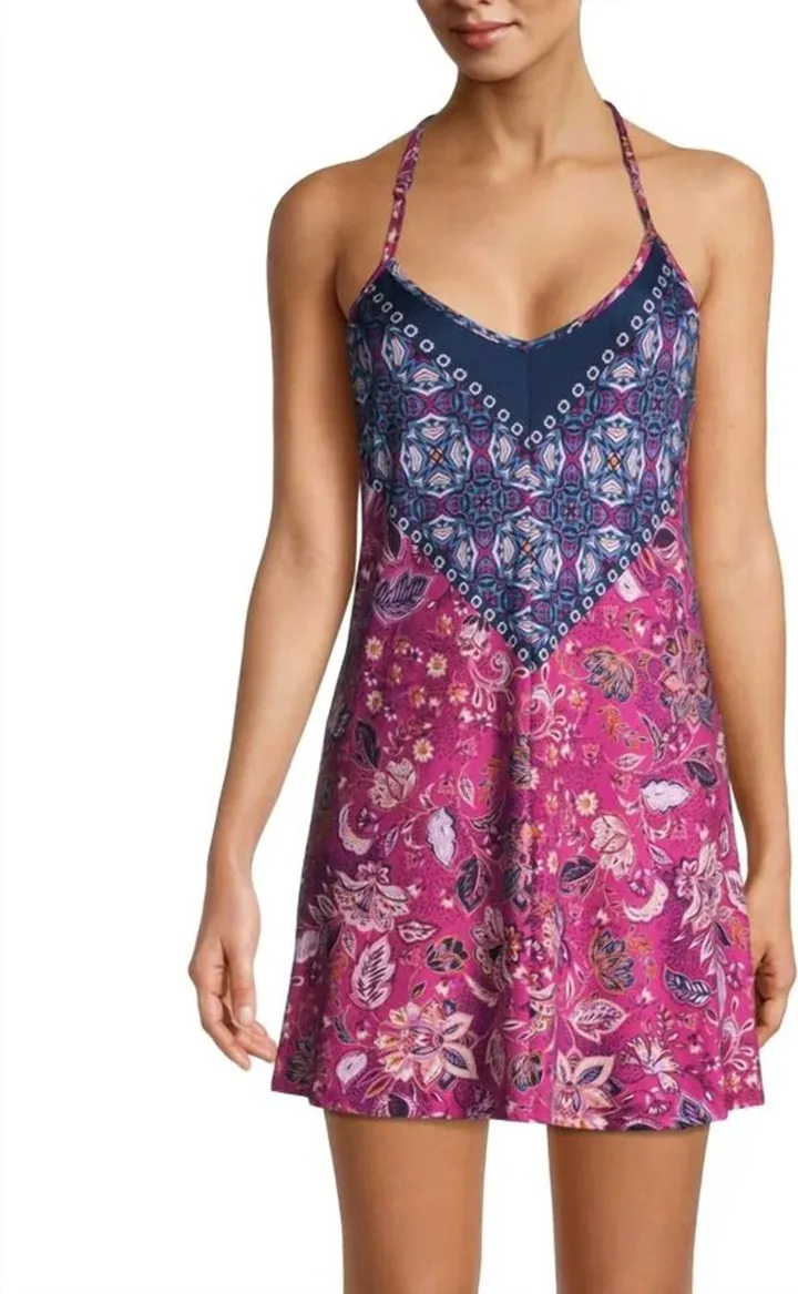 Waverly Floral Chemise in Raspberry