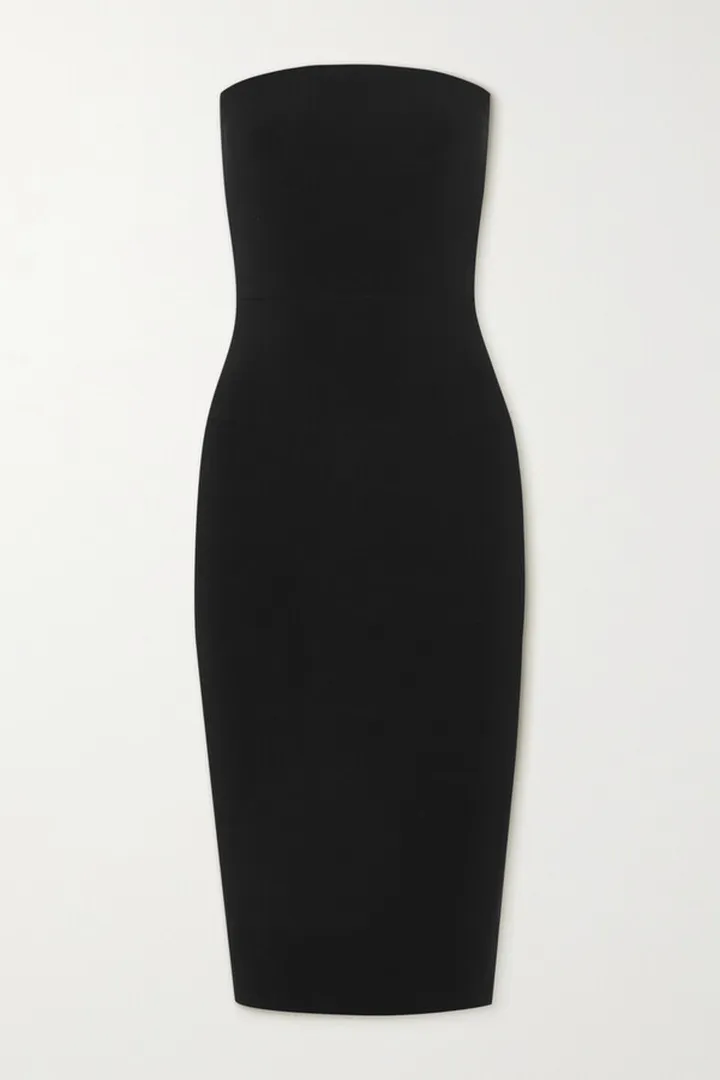 Norma Kamali - Strapless Stretch-jersey Dress - Black