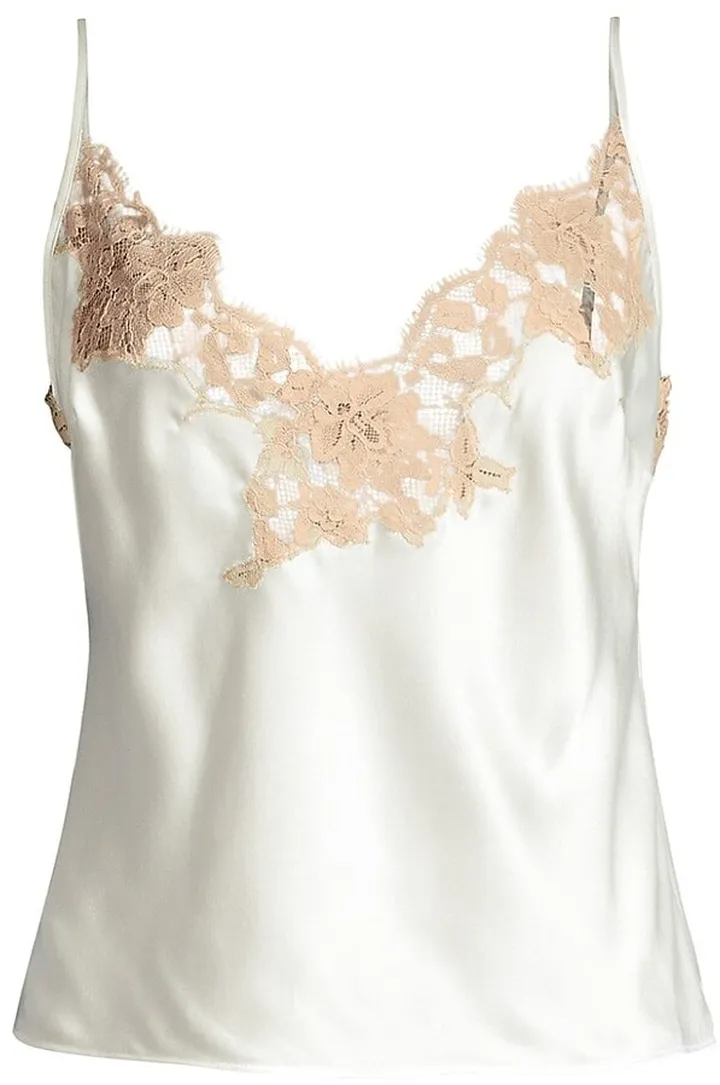 Orchid Lace Silk Camisole