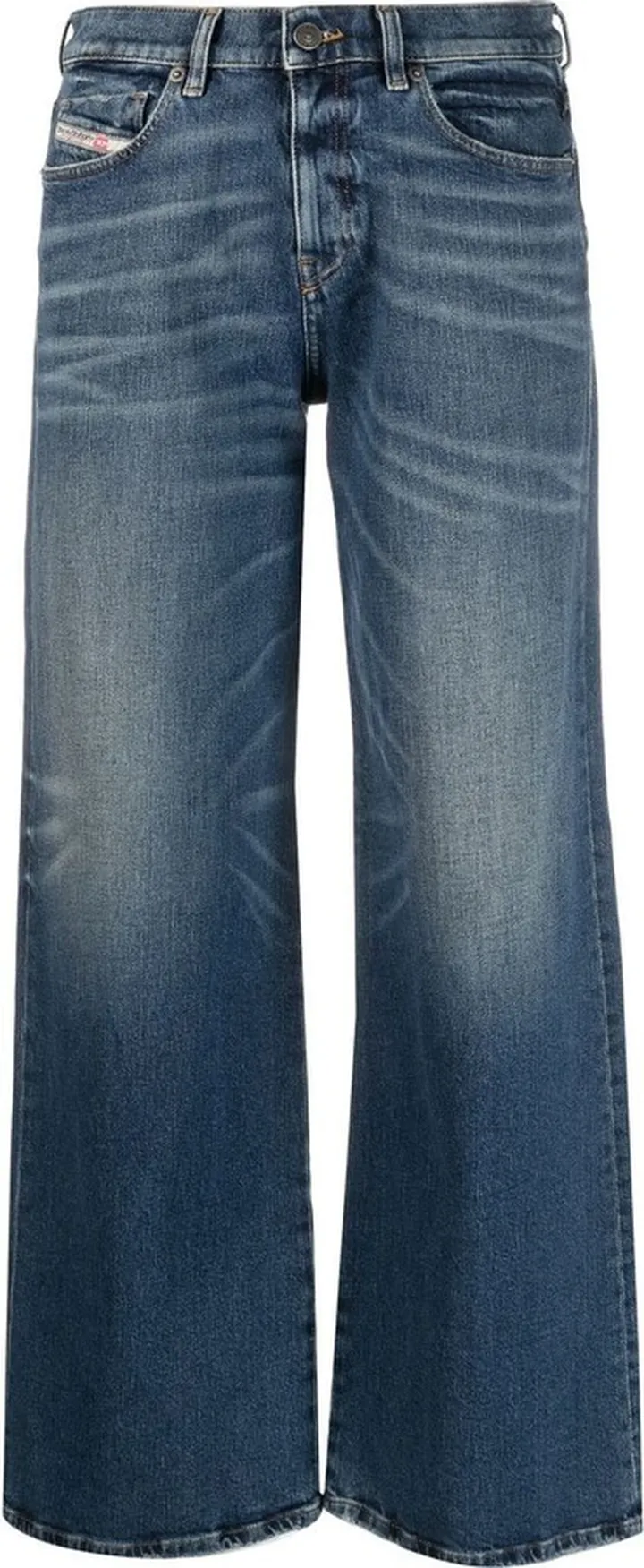 Logo-Patch Wide-Leg Jeans