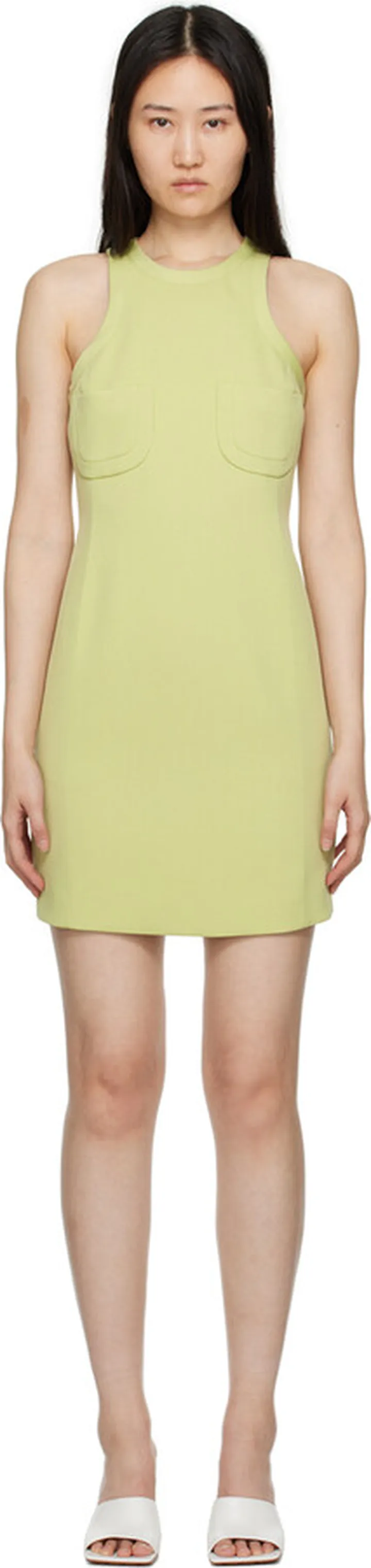 Recto Green Peony Minidress