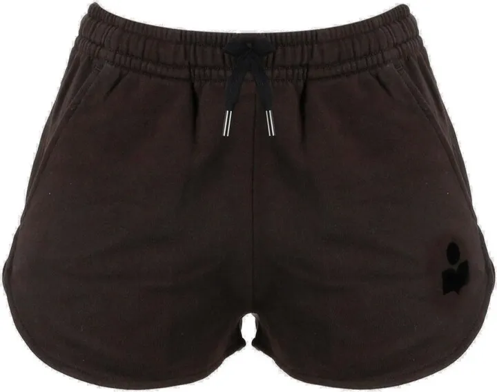 Isabel Marant Étoile Logo Printed Drawstring Track Shorts