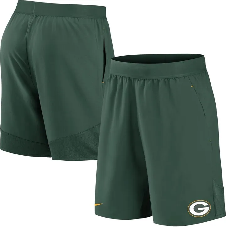 Men's Nike Green Green Bay Packers Stretch Woven Shorts
