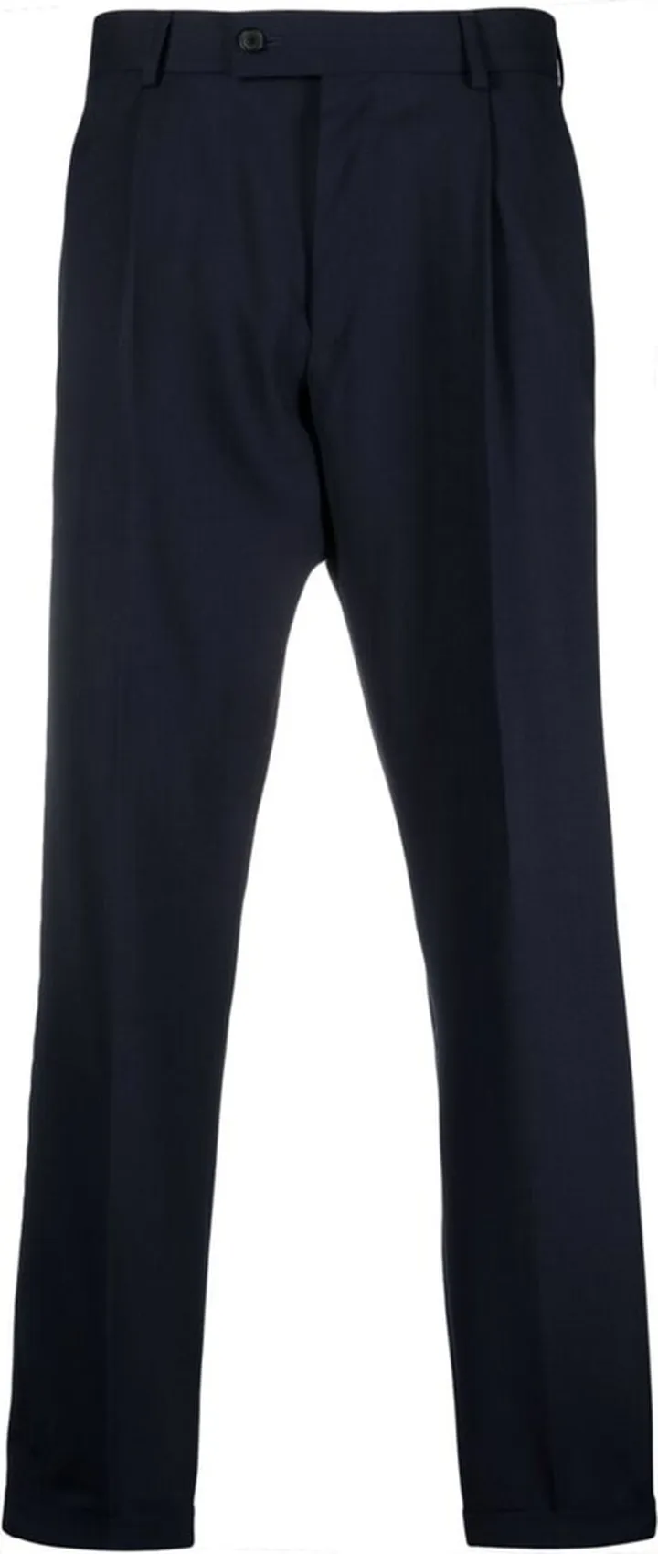 Straight-Leg Wool Trousers