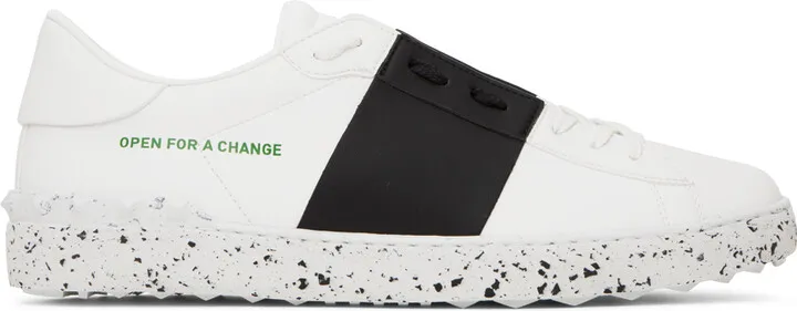Valentino Garavani White 'Open For A Change' Sneakers