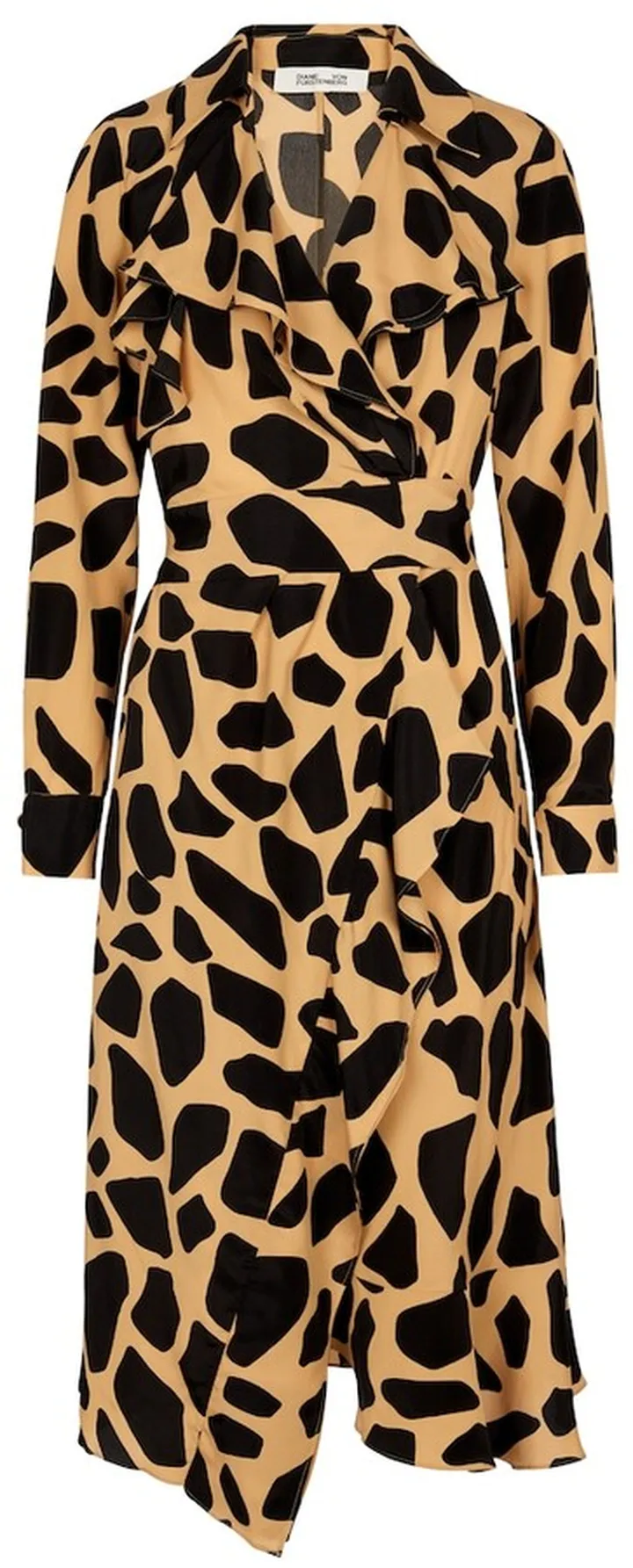 Eden silk-blend crepe wrap dress