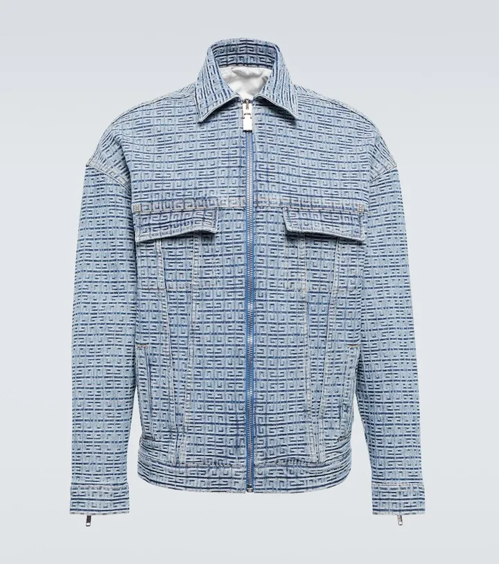 4G jacquard denim jacket