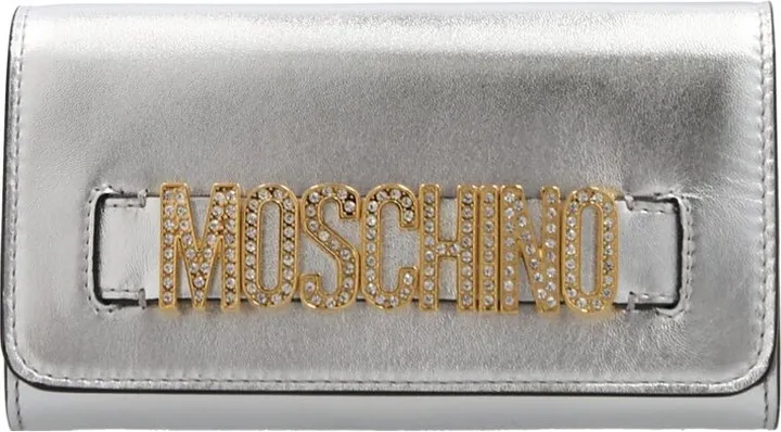 Moschino Logo-Plaque Embellished Crossbody Bag