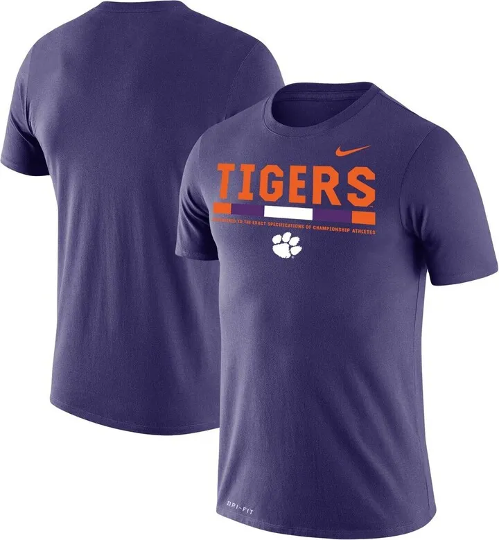 Men's Nike Purple Clemson Tigers Big and Tall Legend Performance T-shirt