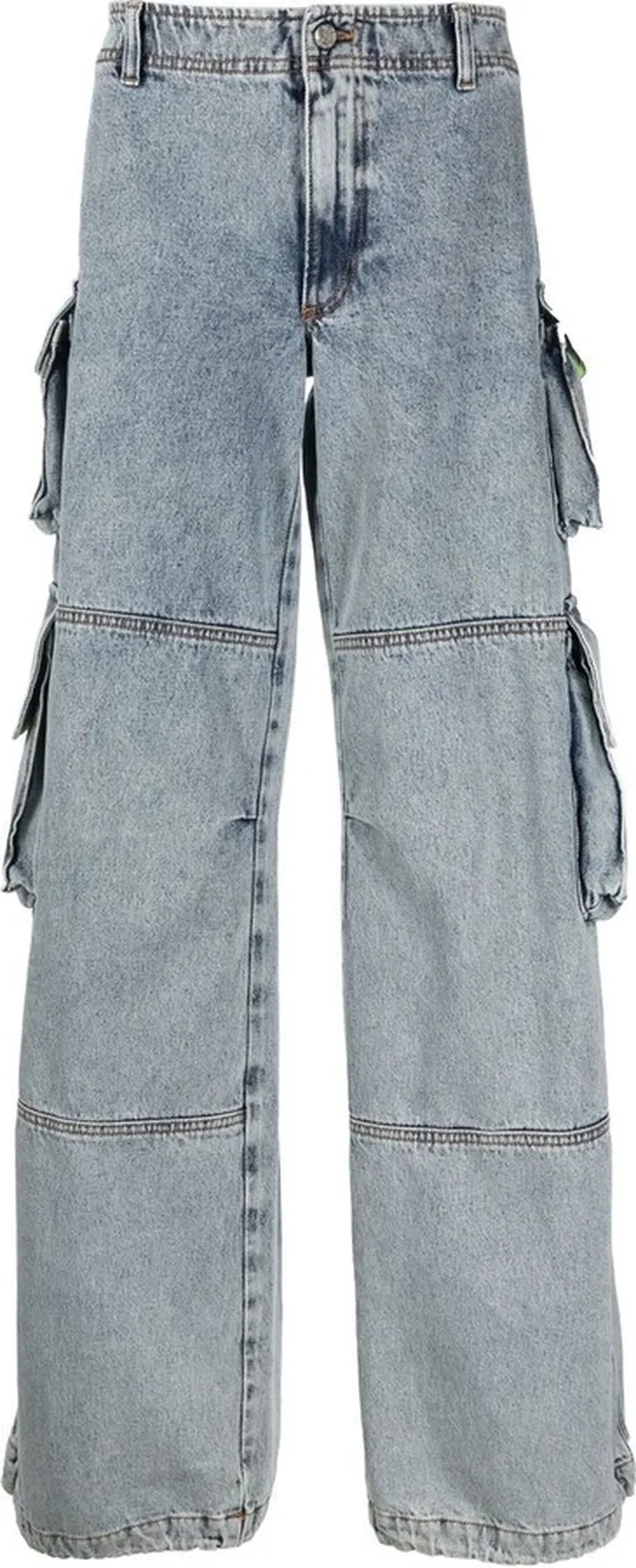 Wide-Leg Cargo-Jeans