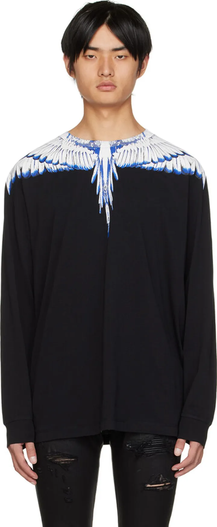 Marcelo Burlon County of Milan Black Icon Wings T-Shirt
