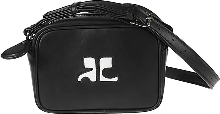COURRÈGES- Logo Leather Camera Bag