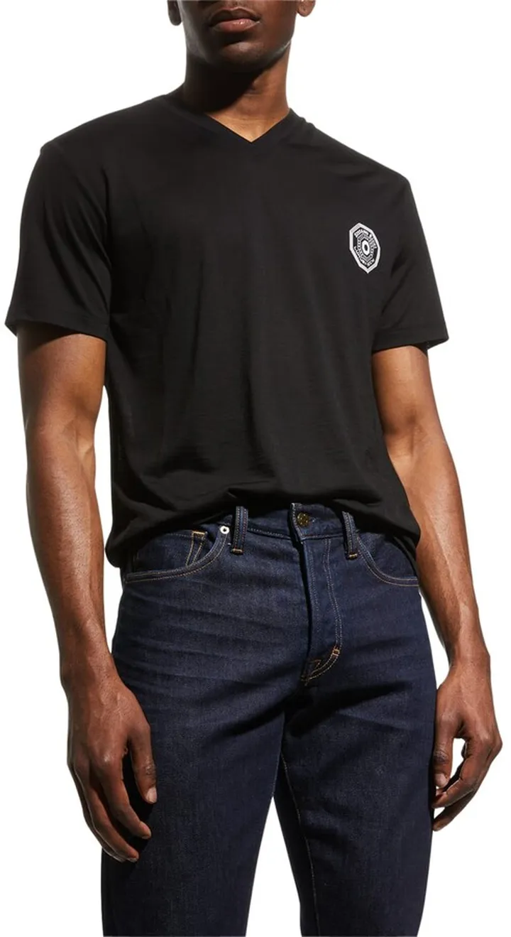 Men's Luxury Tech Logo Wool T-Shirt