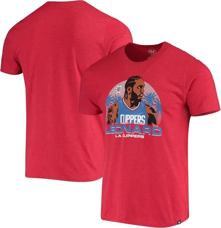 Men's Kawhi Leonard Red La Clippers Player Graphic T-shirt