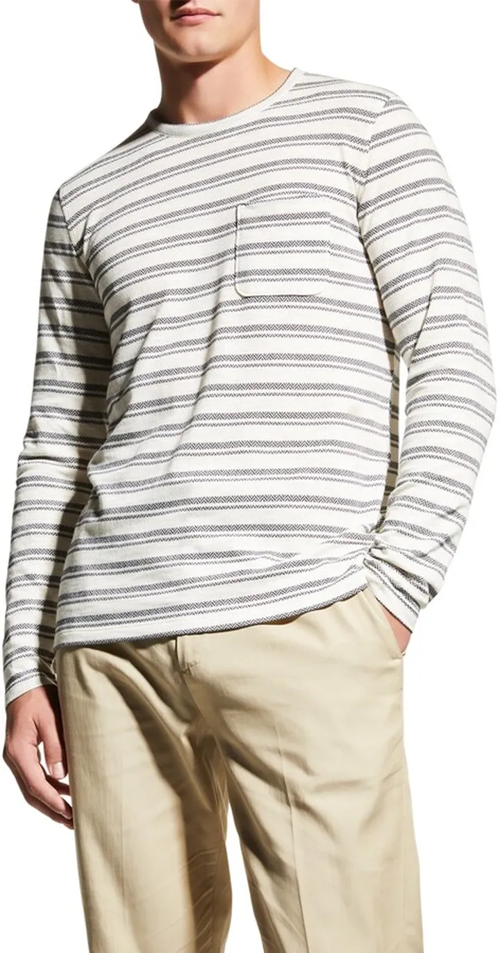 Men's Chevron Stripe Crew T-Shirt