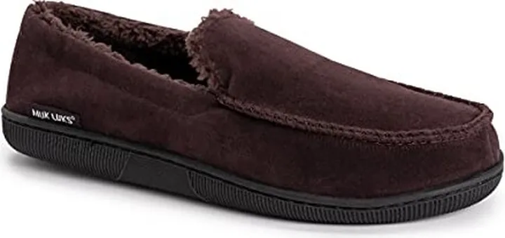 MUK LUKS Men's Faux Suede Moccasin Slipper
