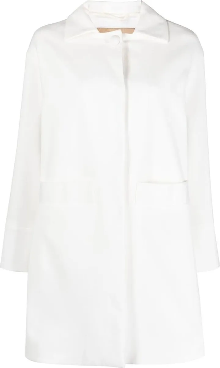 Long-Sleeve High-Low Coat
