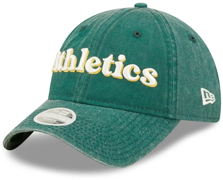 Women's New Era Green Oakland Athletics Announce 9TWENTY Adjustable Hat