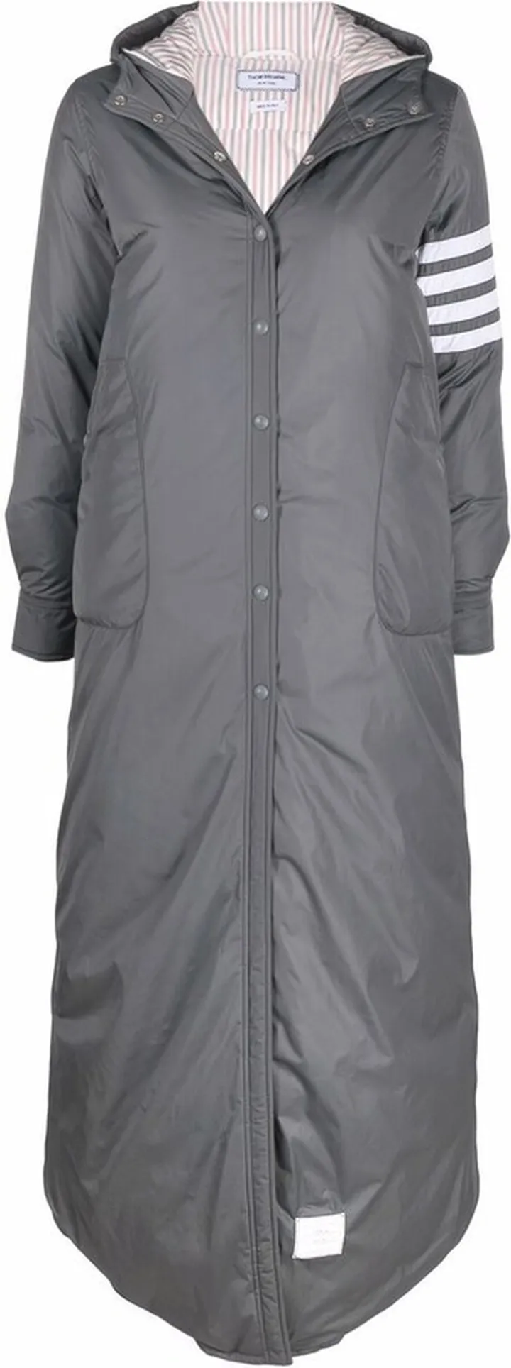 Down-Feather Hooded Coat