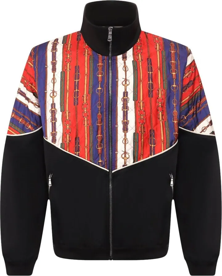 Flower Print Silk Bomber Jacket
