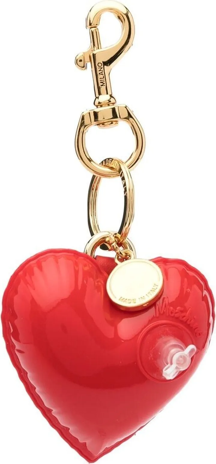 Insufflated-Heart Pendant Key Ring