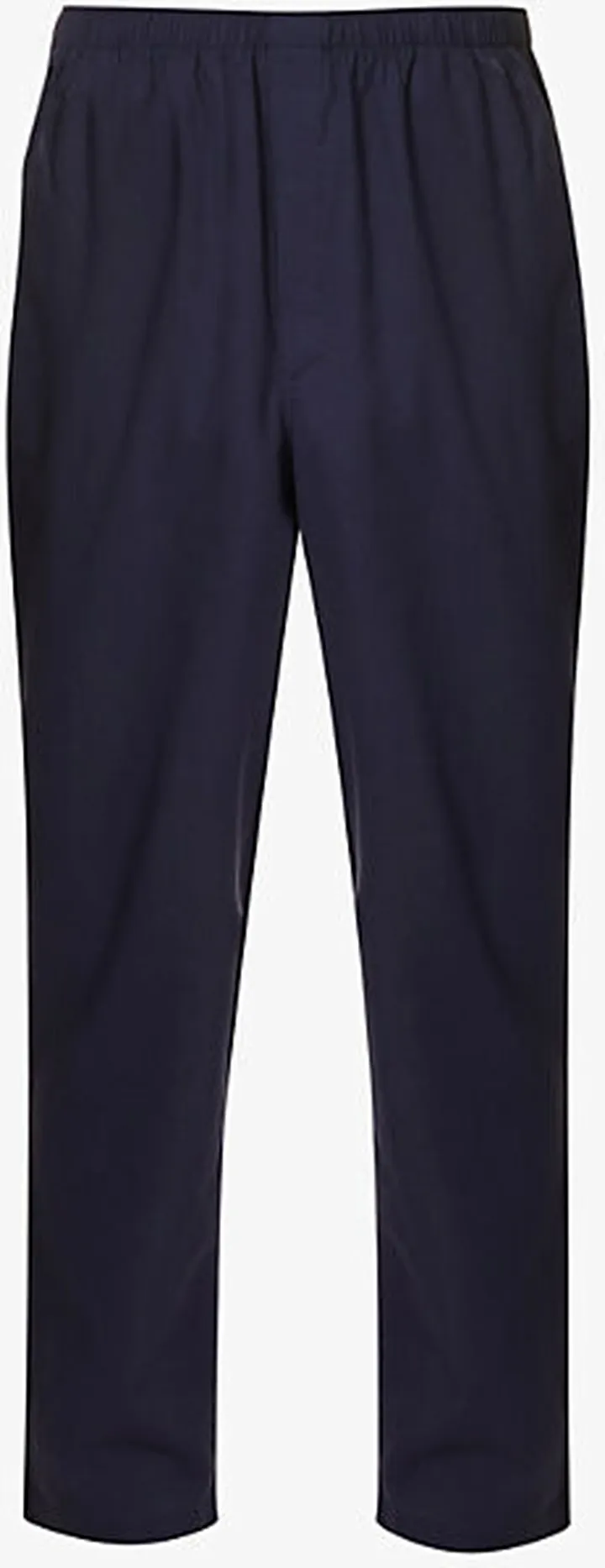 Mens NAVY9 Straight-leg Mid-rise Cotton-poplin Pyjama Bottoms Xxl