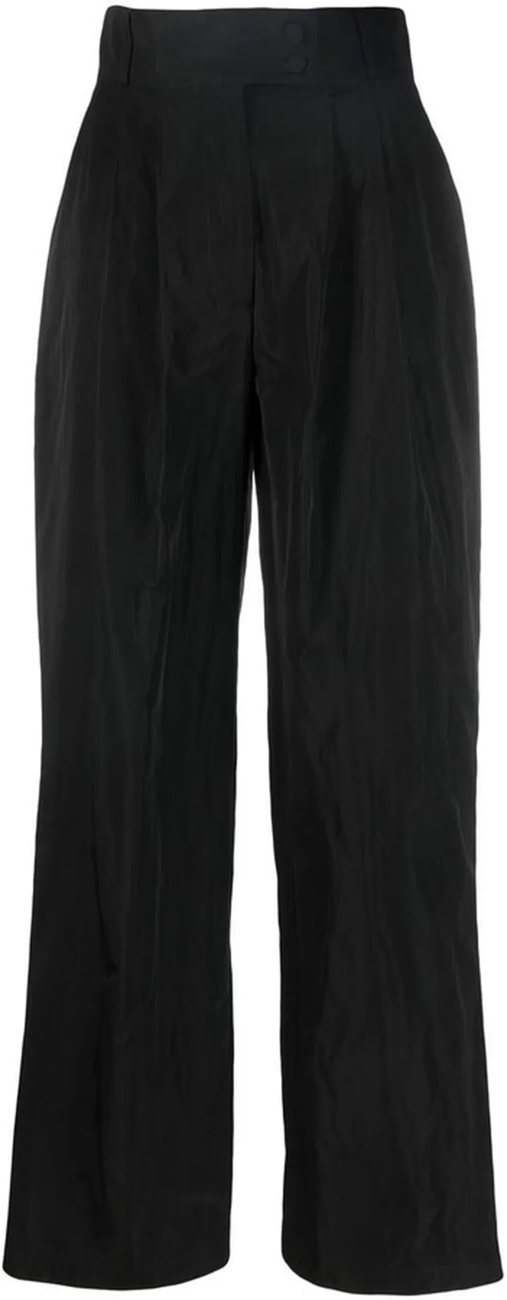 High-Waist Straight-Leg Trousers