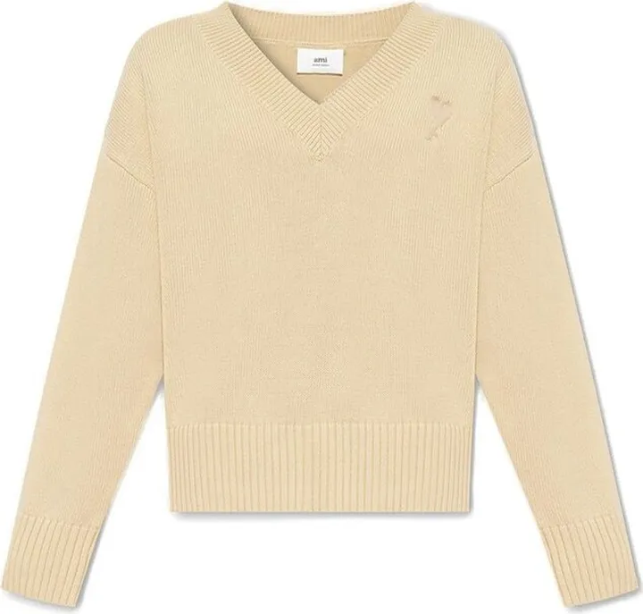 AMI V-Neck Knitted Jumper