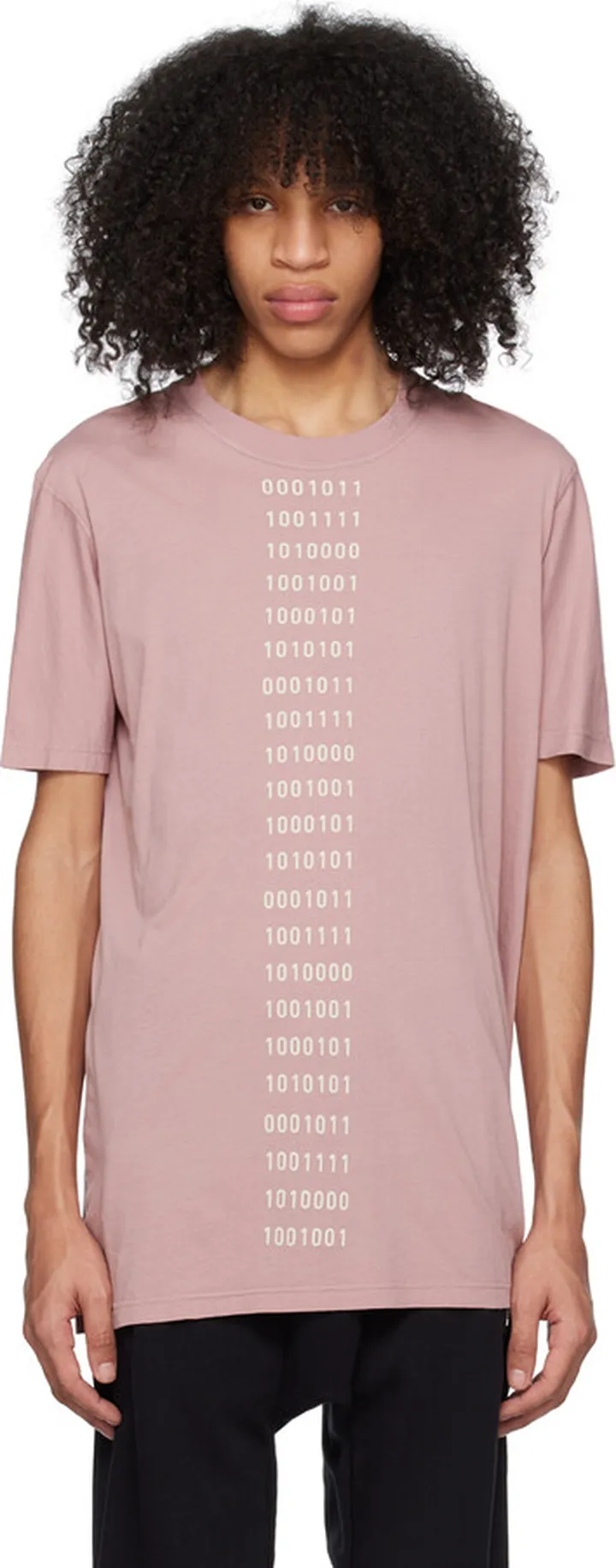 11 by Boris Bidjan Saberi Pink Garment-Dyed T-Shirt