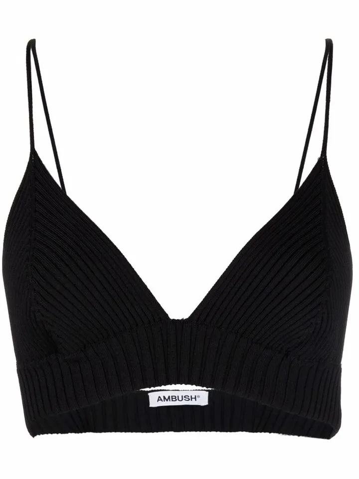 Ribbed Knit Bra Top