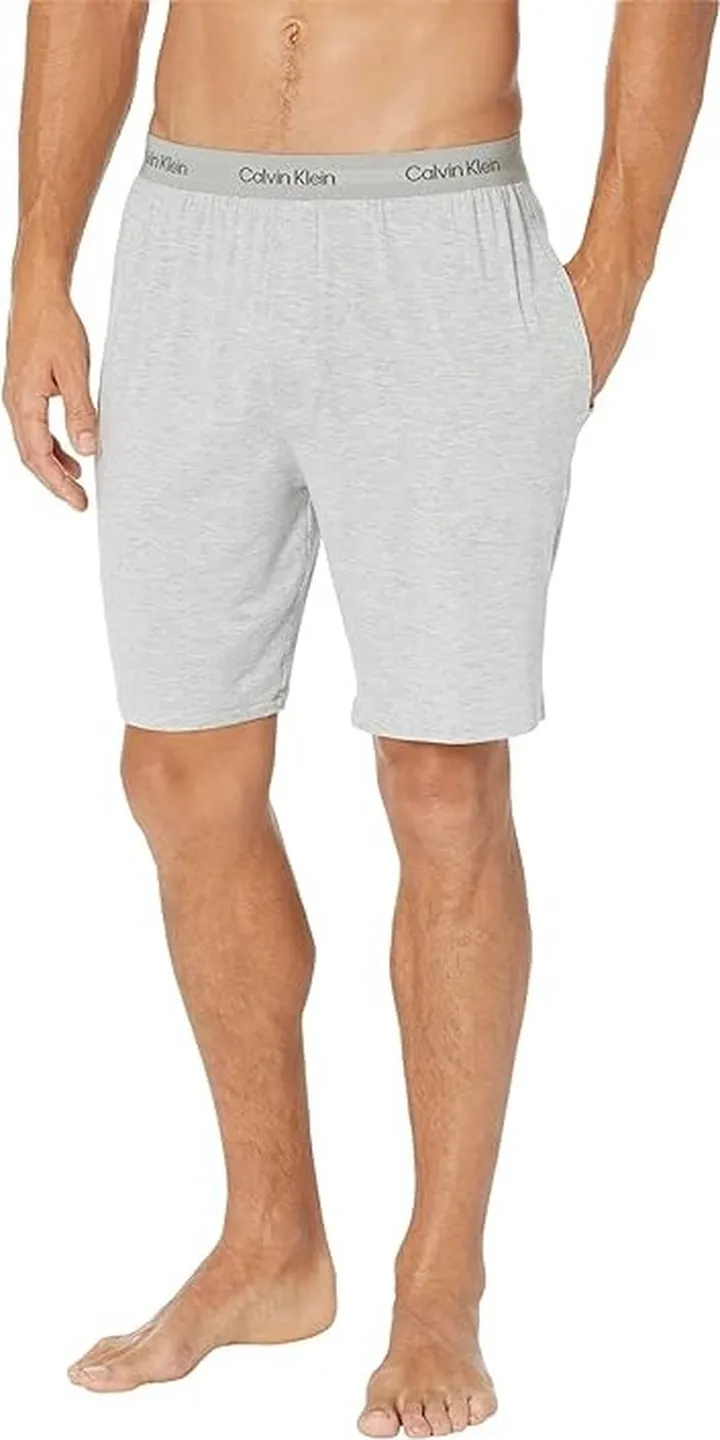 Calvin Klein Underwear Eco Pure Modal Lounge Sleep Shorts (Grey Heather) Men's Pajama