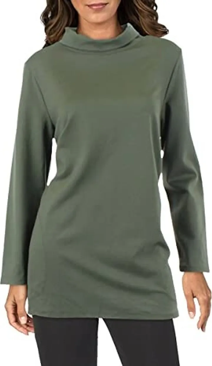 Jones New York Women's LS Dakota Tunic-Rosemary