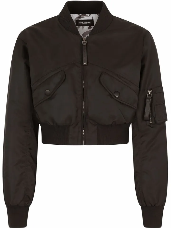 Cropped Bomber Jacket