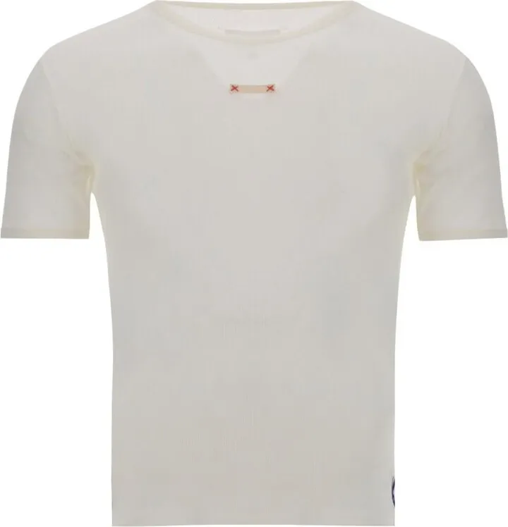 Maison Margiela Label Detailed Crewneck T-Shirt