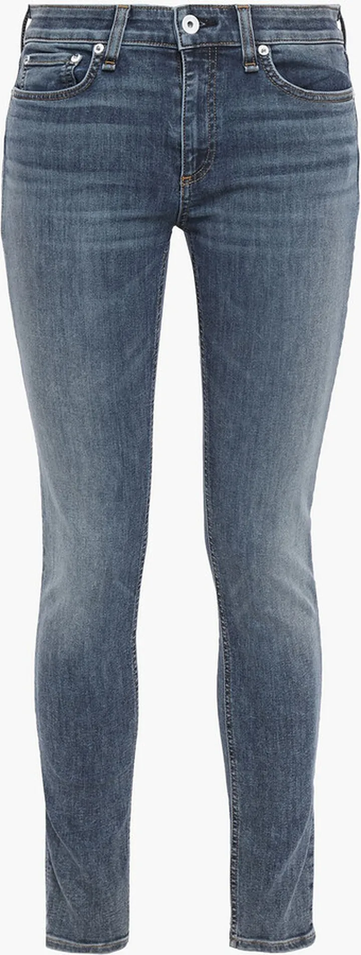 Cate faded mid-rise skinny jeans