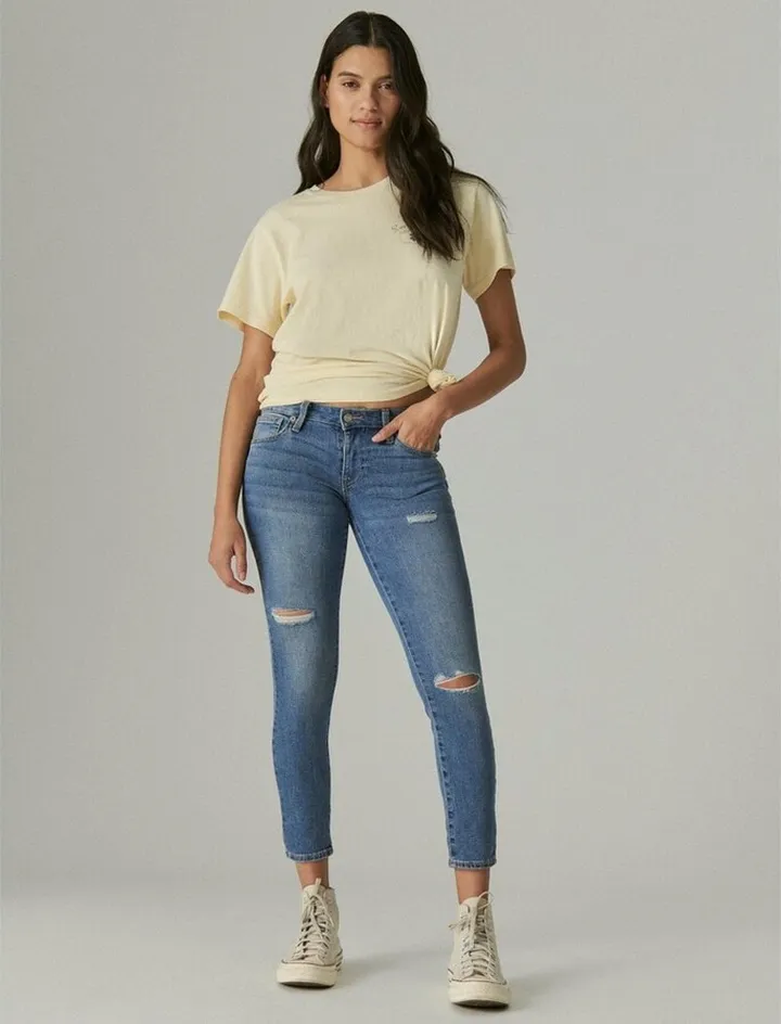 Lucky Brand Women's Low Rise Lolita Skinny Jean - Medium Blue 25 x 27