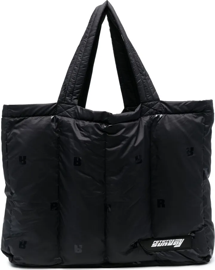 Logo-Print Puffer Tote Bag