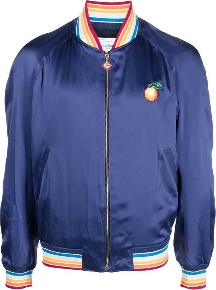 Casa Souvenir silk bomber jacket
