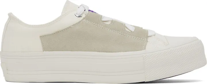 NEEDLES Off-White Asymmetric Ghillie Sneakers
