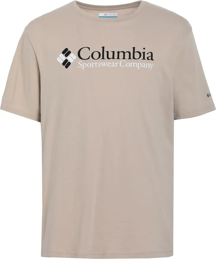 Csc Basic Logo Short Sleeve T-shirt Beige