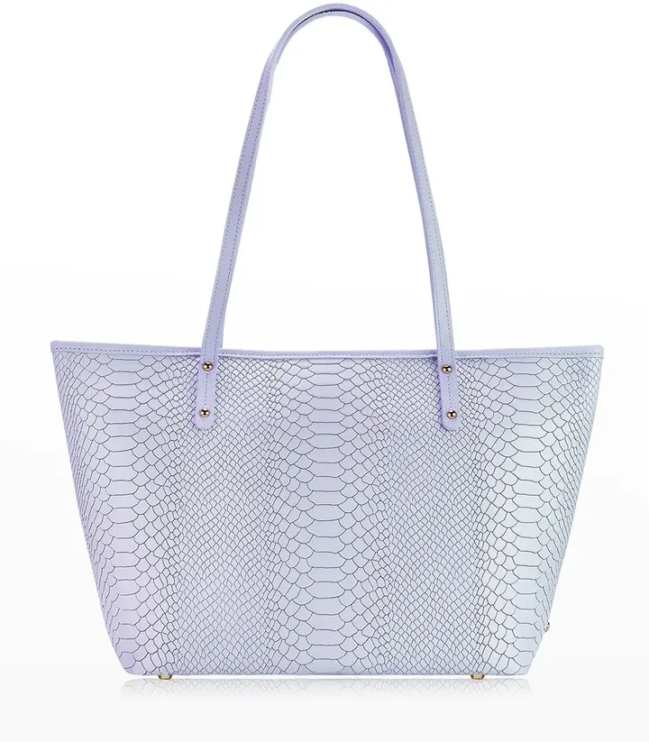 Taylor Python-Print Tote Bag